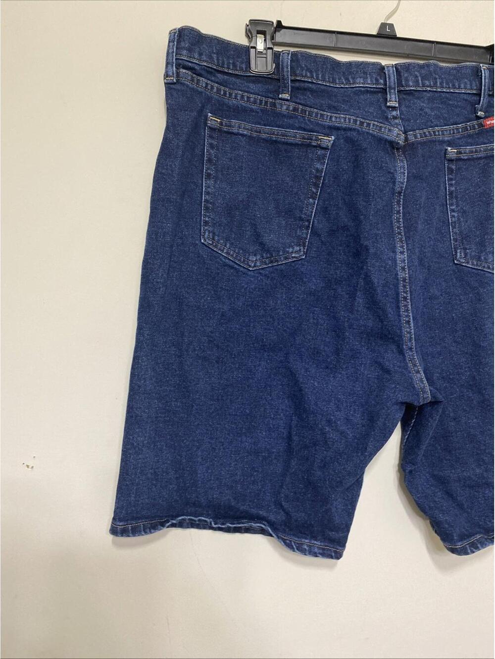 Wrangler Men's 5 Star Comfort Flex Relaxed Fit Dark Wash Jean Shorts Size 46 - Picture 9 of 12